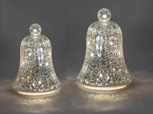 Led deko glas glocke - deko, glas-glocke