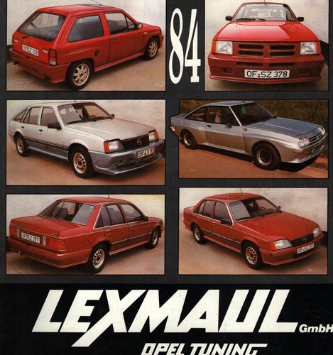 Prospekt tuning lexmaul opel - prospekt,