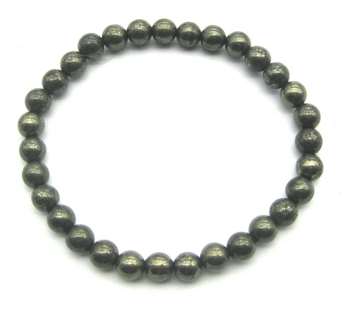 Kugel armband pyrit - 6, mm