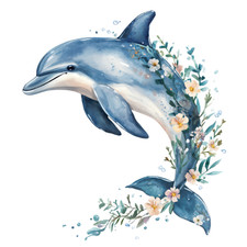 Wandtattoo Aufkleber  Delphin