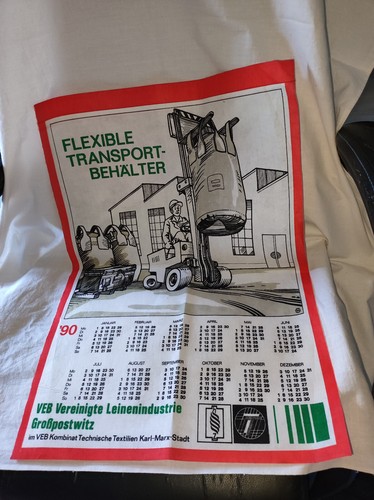 Ddr textil kalender - ddr,