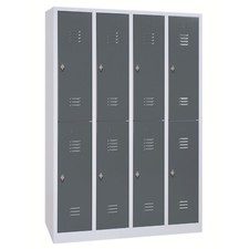 Schließfachschank 8 Abteile Kleiderspind Umkleidespind Spind Spint Spindschrank