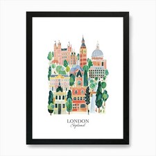 London England Gouache Reise