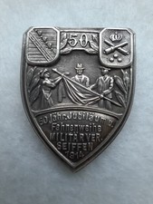 Altes Veranstaltungsabzeichen Fahnenweihe Militärverein Seiffen, 1914