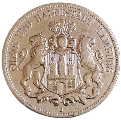 Hamburg mark 1876 silber - mark,