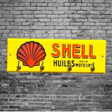 Emailliertes Schild SHELL