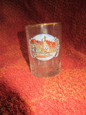 Andeckenglas mit Henkel  aus dem Elsass Motiv " Obernai "