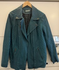 CANDA PREMIUM Damen Leder Jacke Gr. 46 Türkis