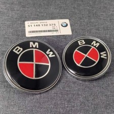Schwarz/Rot 82mm+74mm Emblem