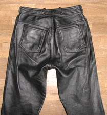 SUPER:  " HELD " Biker- LEDERJEANS / Damen- Lederhose in schwarz Gr. 40