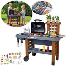 Smoby Große Outdoor Gartenspielküche mit Zubehör Küche Gartenküche Spielküche