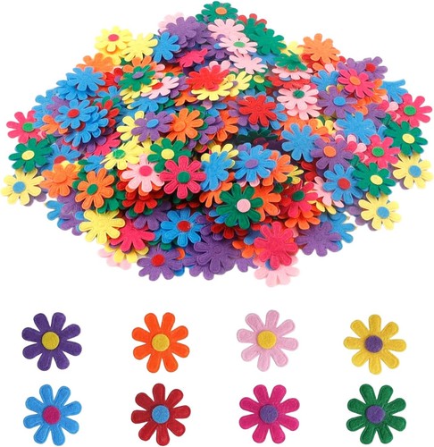 400 stück filzblumen bunte - 400,