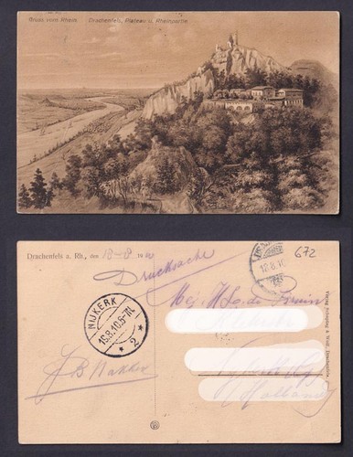 Ansichtskarte gruss vom - ansichtskarte, rhein