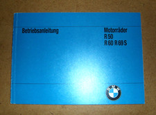 Handbuch BMW R50 R60 R69S 1967 Motorrad Betriebsanleitung Bordbuch 