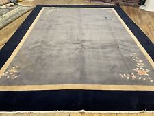 Peking Antik Liebhaber Stück Handgeknüpft Top Qualität 410x310 Absolut Top  Blau