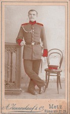 CDV Foto Soldat in Uniform
