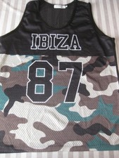 Shirt Achselshirt Ibiza Tanktop Herren Gr. XXL Schwarz Motiv eightyseven