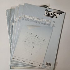 Sortiment Technisches Zeichnen Millimeterpapier Zeichenblätter neu/OVP (#1036)
