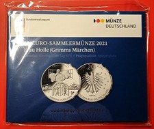 2021-F BRD 20 Euro Märchen Frau Holle PP Silber 925 Original-Blister
