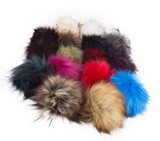 Trendy Kunstfell-Pompons