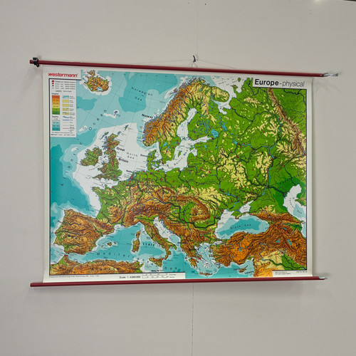 Vintage schulkarte europe - schulkarte,