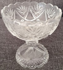 Glasschale mit Fuß - Höhe