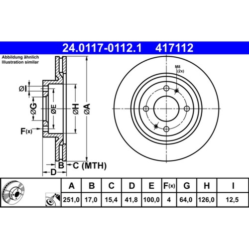 Bremsscheibe ate - bremsscheibe,