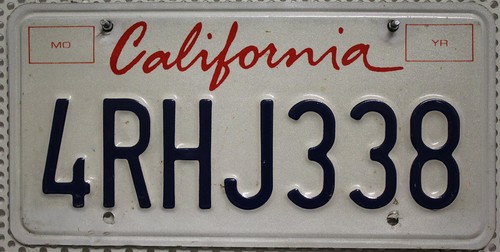 California nummernschild usa - california,