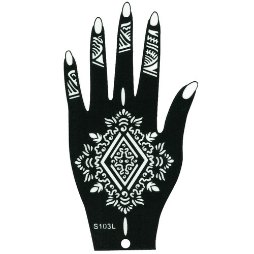 Henna tattoo schablone hand - tattoo,