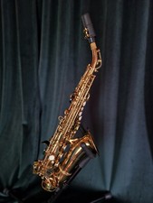 Sopransaxophon Roy Benson by Dixon, gebogen, Goldlack.