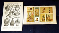 JAPANISCHE KUNST Malerei Vase Kupferarbeiten Lithographie & Stich von 1894 – 130