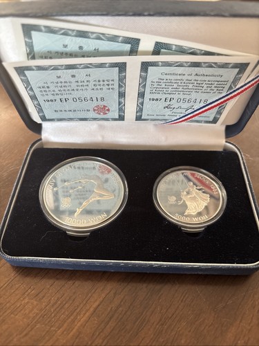 5000 10000 won silber münze - 10000,
