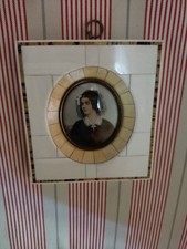 Biedermeier Porzellanbild