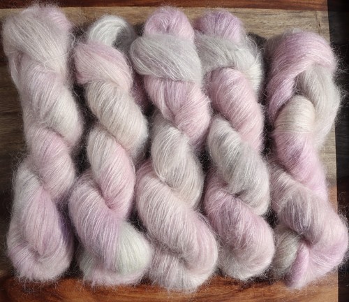 Handgefärbte kidmohair seide - handgefärbte, kidmohair/seide