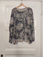 Bluse Langarmshirt Tunika Mit