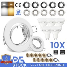 10X LED Einbaustrahler Rahmen