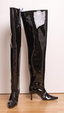 3077 lackleder overknee stiefel gr 38