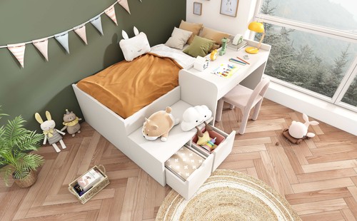 Sonnenh kinderbett weiß x - weiß, 90