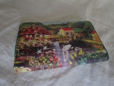 Geldbörse Portmonnaie Mehrfarbig Landschaft Kunstleder Geldbeutel