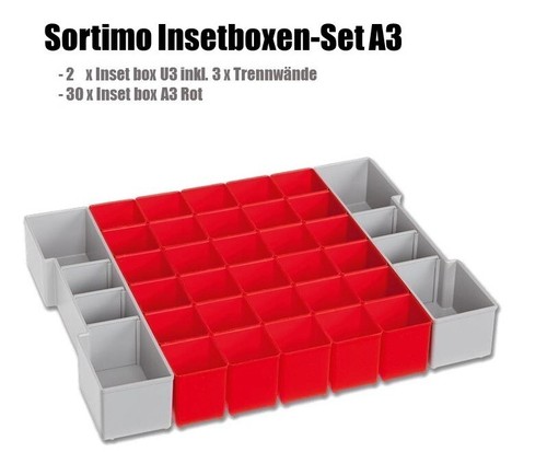 Insetboxen für sortimo - insetboxen, a3