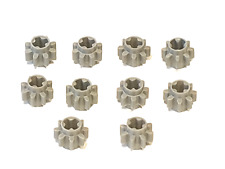 Lego Technic 10 x Zahnrad 8 Zähne #3647 hell grau