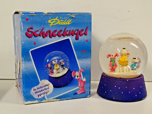 Diddl maus schneekugel - maus,