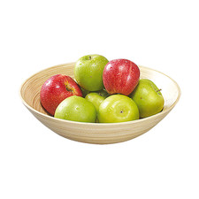 Kesper 53030 | Obst-und Gebäckschale aus Bambus lasiert Ø 30 cm