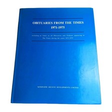 Obituaries From the Times 1971