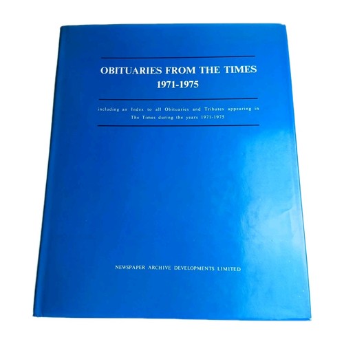 Obituaries from the times 1971 - obituaries,