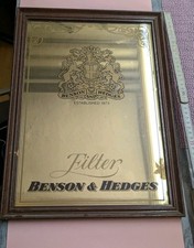 Vintage Spiegel Bild Benson Hedges Zigaretten Bar