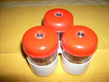 Original DDR Tischmenage  Gewürzgarnitur 3teilig GT II VEB SEBNITZ OVP