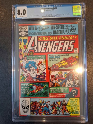 Avengers annual cgc 8 0 - annual, 8.0