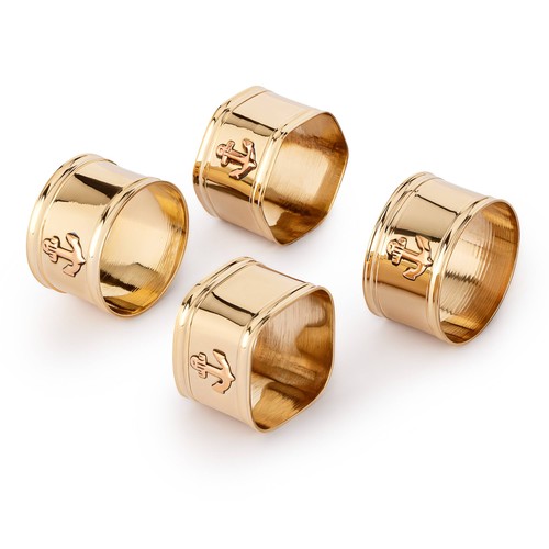 Maritim servietten ringe set - servietten,