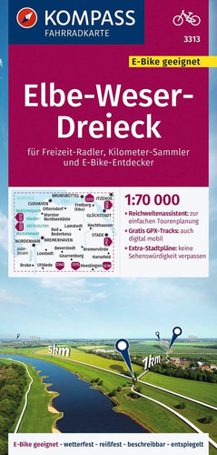 Kompass fahrradkarte 3313 - fahrradkarte,